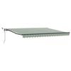 vidaXL Tissu de auvent Vert et blanc 400 &times; 300 cm Polyester
