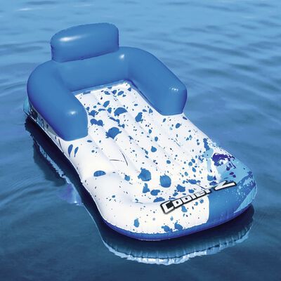 Bestway Chaise longue flottante CoolerZ 84x161 cm Bleu et blanc