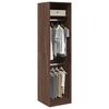 vidaXL Garde-robe ch&ecirc;ne marron 50x50x200 cm bois d'ing&eacute;nierie