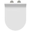vidaXL Si&egrave;ge de toilette R&eacute;glable Blanc 50 x 36,5 x 5 cm Polypropyl&egrave;ne