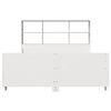 vidaXL Lit biblioth&egrave;que sans matelas blanc 140x200 cm bois massif
