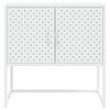 vidaXL Buffet Blanc 75x35x75 cm Acier