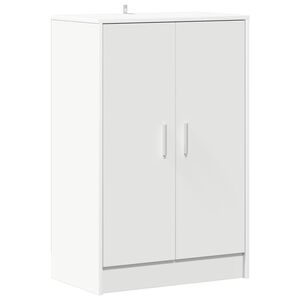 vidaXL Armoire &agrave; chaussures Blanc 60x35x92 cm Bois d&rsquo;ing&eacute;nierie