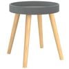 vidaXL Table d'appoint Gris 38x38x40 cm Bois ing&eacute;nierie et pin massif
