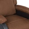 vidaXL Fauteuil de massage Marron Similicuir et tissu