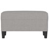 vidaXL Banc Gris clair 70x35x41 cm Tissu