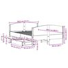 vidaXL Cadre de lit sans matelas blanc 140x200 cm bois de pin massif