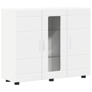 vidaXL Cabinet en Bois Blanc Bois d'ing&eacute;nierie