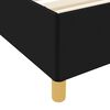 vidaXL Cadre de lit avec matelas Noir 80 x 200 cm tissu