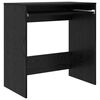 vidaXL Bureau Ch&ecirc;ne noir Bois d'ing&eacute;nierie 77,5 x 43 x 79 cm