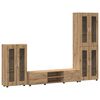 vidaXL Ensemble meuble TV FLORIN 3 pc Ch&ecirc;ne artisanal