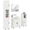 vidaXL Ensemble de mobilier de salle de bain 4 pcs Blanc brillant