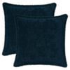 vidaXL Housse de coussin 2 pc HOUTEN Bleu marine 50 x 50 cm
