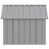 vidaXL Niche pour chien Gris 116,5x103x81,5 cm Acier galvanis&eacute;