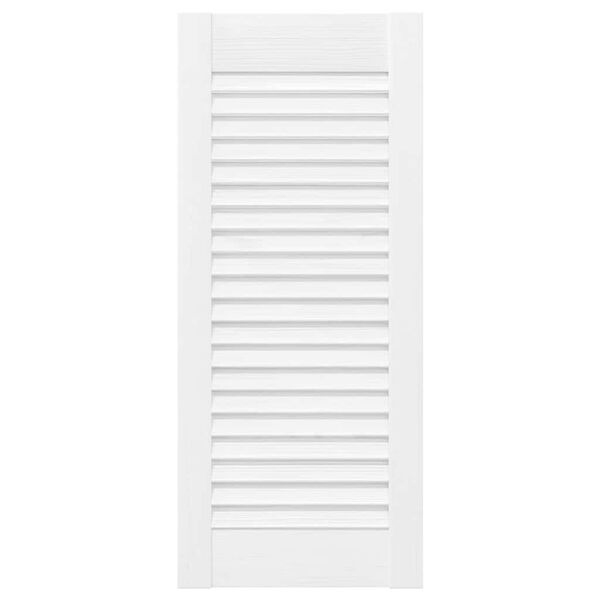 vidaXL Porte d'armoire &agrave; persiennes blanc 69x29,5 cm