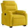 vidaXL Fauteuil inclinable Jaune Velours