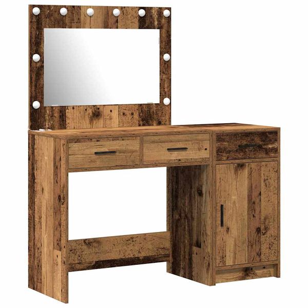 vidaXL Table de Toilette avec tiroir 2 pcs Marron 40 x 41 x 75 cm