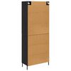 vidaXL Haut Armoire Chêne noir 69,5 x 34 x 180 cm Bois d'ingénierie