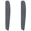 vidaXL Oreille de t&ecirc;te de lit Gris Fonc&eacute; 80 x 23 x 6 cm Velours