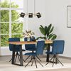 vidaXL Chaises &agrave; manger lot de 4 bleu tissu