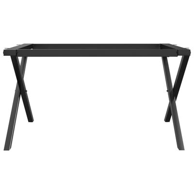 vidaXL Pieds de table basse cadre en X 80x70x43 cm fonte