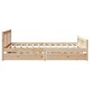 vidaXL Cadre de lit sans matelas 120x190 cm bois de pin massif