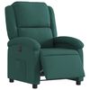 vidaXL Fauteuil inclinable &eacute;lectrique Vert fonc&eacute; Tissu