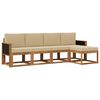 vidaXL Ensemble de canap&eacute;s d'ext&eacute;rieur 5 pcs Naturel et Beige