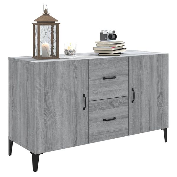 vidaXL Buffet sonoma gris 100x36x60 cm bois d'ingénierie