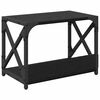 vidaXL Support d'imprimante Chêne noir 44 x 26 x 31.5 cm
