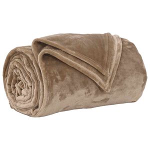 vidaXL plaid Camel 220 x 240 cm 1.37 kg Polaire