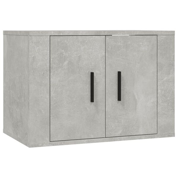 vidaXL Meuble TV mural Gris b&eacute;ton 57x34,5x40 cm