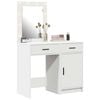 vidaXL Table de Toilette avec tiroir 2 pcs Blanc 50 x 41 x 135 cm