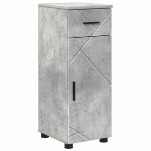 vidaXL Cabinet de salle de bain Gris b&eacute;ton 30 x 35 x 80 cm