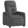 vidaXL Fauteuil inclinable Gris fonc&eacute; Tissu