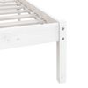 vidaXL Cadre de lit sans matelas blanc bois de pin massif 140x190 cm