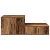 vidaXL Armoire de rangement 2 pcs Bois ancien 127 x 41 x 40 cm
