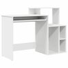 vidaXL Bureau Blanc 120,5 x 44 x 88,5 cm Bois d'ing&eacute;nierie