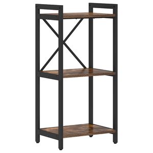 vidaXL &Eacute;tag&egrave;re 40 x 30 x 85 cm Bois d'ing&eacute;nierie Ch&ecirc;ne fum&eacute;