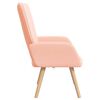 vidaXL fauteuil Rose 62 x 67 x 95,5 cm Tissu Sherpa