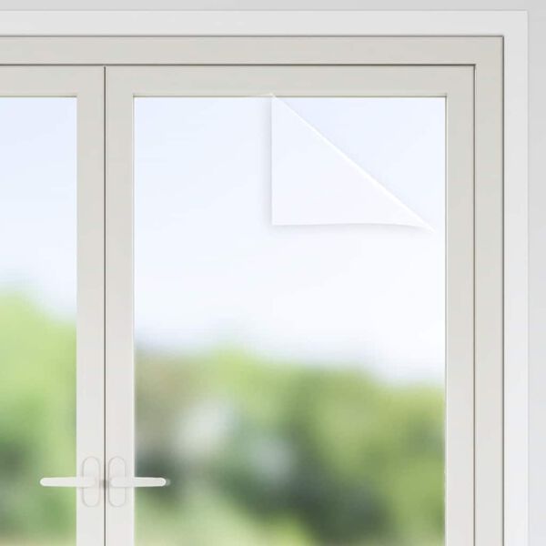 vidaXL Films pour fen&ecirc;tre 3 pcs statique d&eacute;poli gris PVC