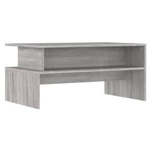 vidaXL Table basse sonoma gris 90x55x42,5 cm bois d'ing&eacute;nierie