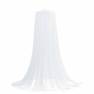 vidaXL Ciel de lit anti-moustiques 3 pc 156 mesh Blanc ⌀56 x 220 cm
