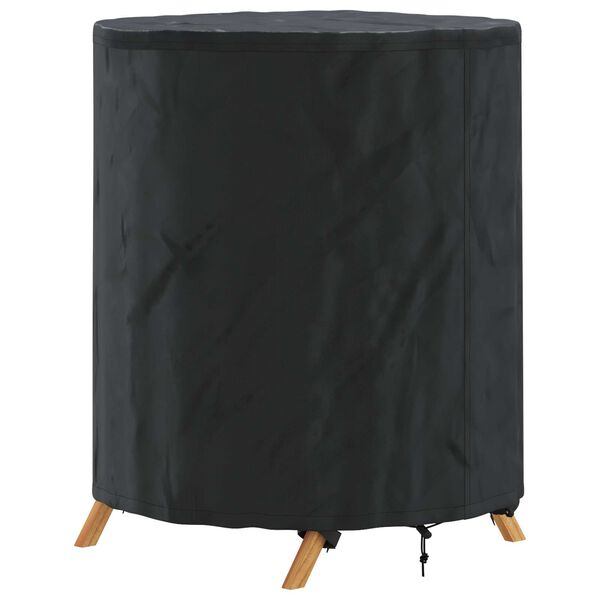 vidaXL Housse de Table Uni Noir 62 x 62 x 70 cm tissu
