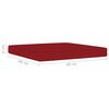vidaXL Salon de jardin 6 pcs avec coussins rouge bordeaux