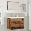 vidaXL Ensemble de mobilier de salle de bain 3 pcs Bois Ancien