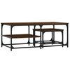 vidaXL Tables basses gigognes 2 pcs chêne marron bois d'ingénierie