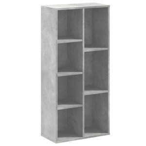 vidaXL Biblioth&egrave;que gris b&eacute;ton 50x25x105 cm bois d'ing&eacute;nierie