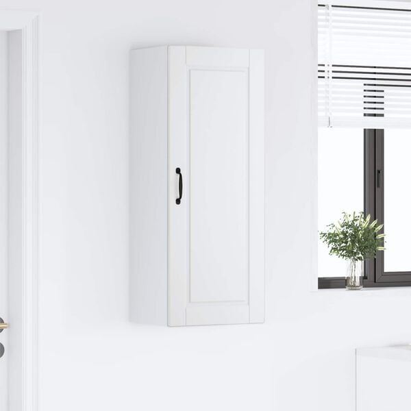 vidaXL Meuble mural de cuisine avec &eacute;tag&egrave;re Blanc 40 x 31 x 100 cm