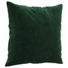 vidaXL Coussins décoratifs lot de 2 Vert foncé 40x40 cm Velours